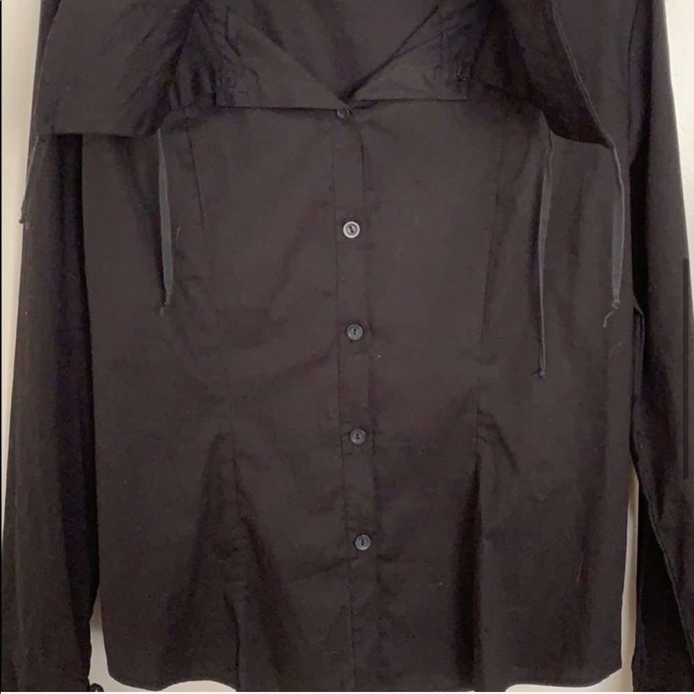 Heavy Red Couture Noir Gothic Long Sleeve Top - Picture 5 of 8